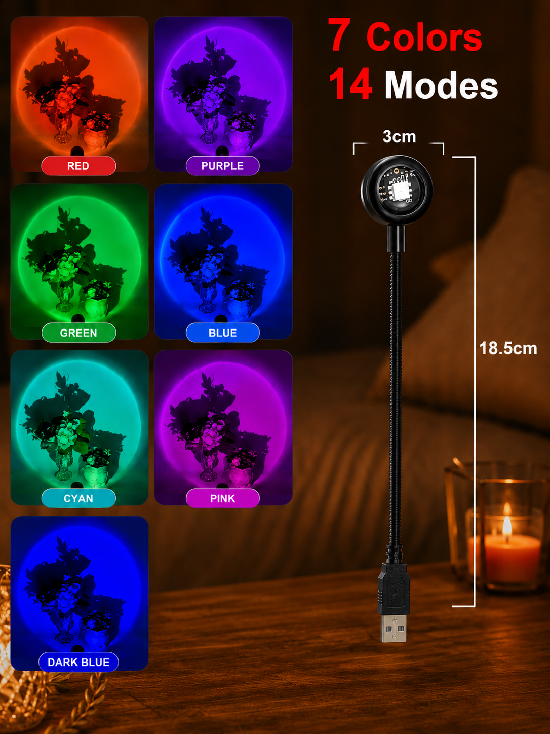Sunset Light LED Projector