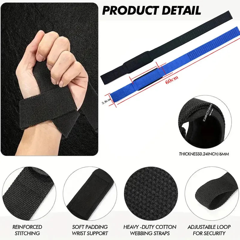 Non-slip Weightlifting Wrist Straps