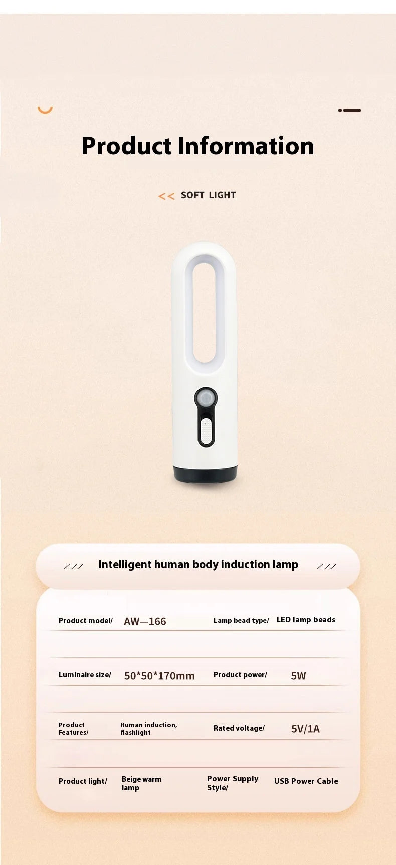 LED Motion Sensor Night Light