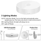2~6 Pack Motion Sensor LED Night Light 3 Color