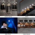 2~6 Pack Motion Sensor LED Night Light 3 Color