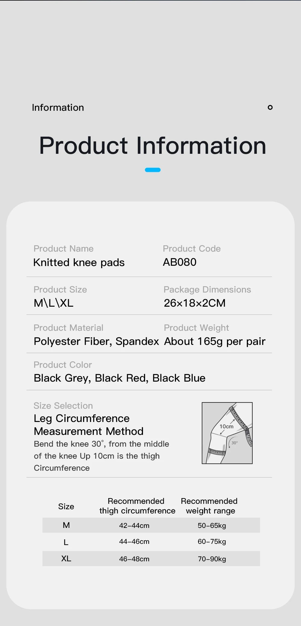 Compression Knee Support Sleeve