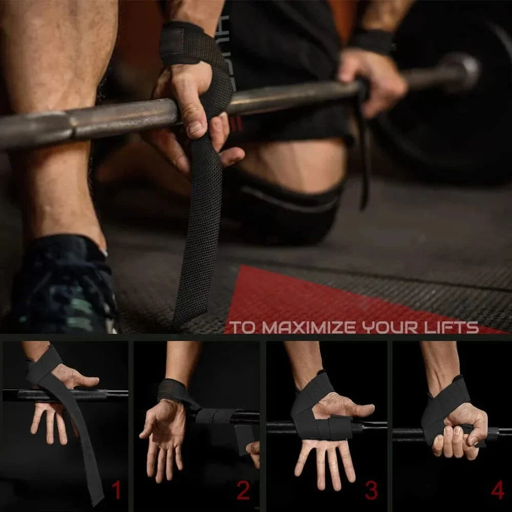 Non-slip Weightlifting Wrist Straps