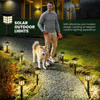 8 Pack Solar Pathway Garden Lights