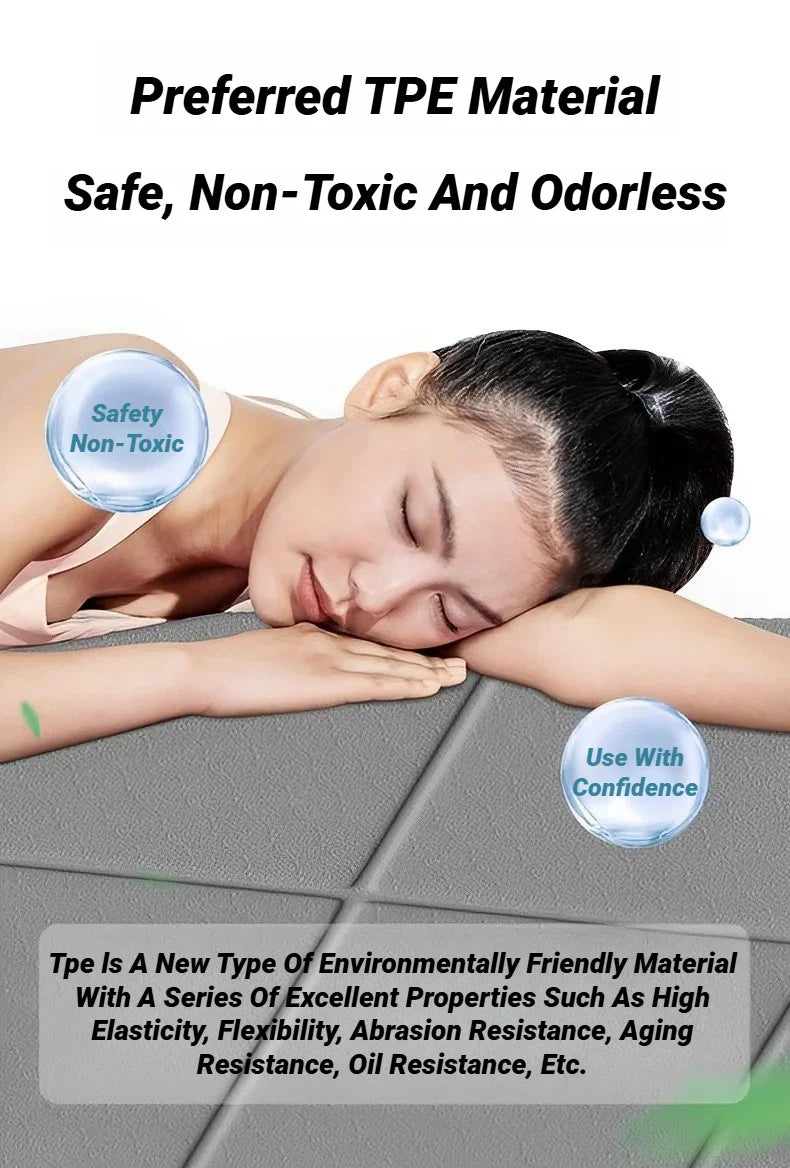 Foldable Yoga Mat Eco Friendly for Pilates & Floor Workouts