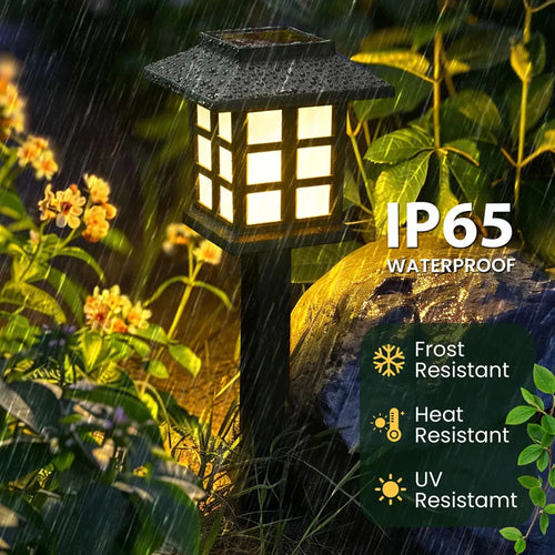 8 Pack Solar Pathway Garden Lights