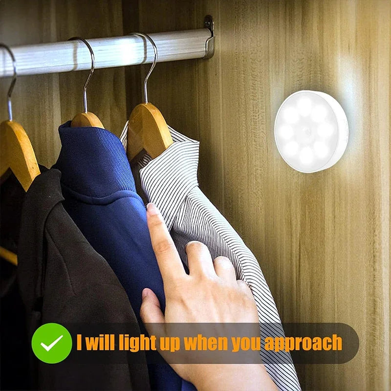 2~6 Pack Motion Sensor LED Night Light 3 Color