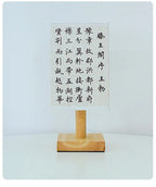 LED Fabric Lampshade Square Bedroom Chinese Style Bedside Desk Lights