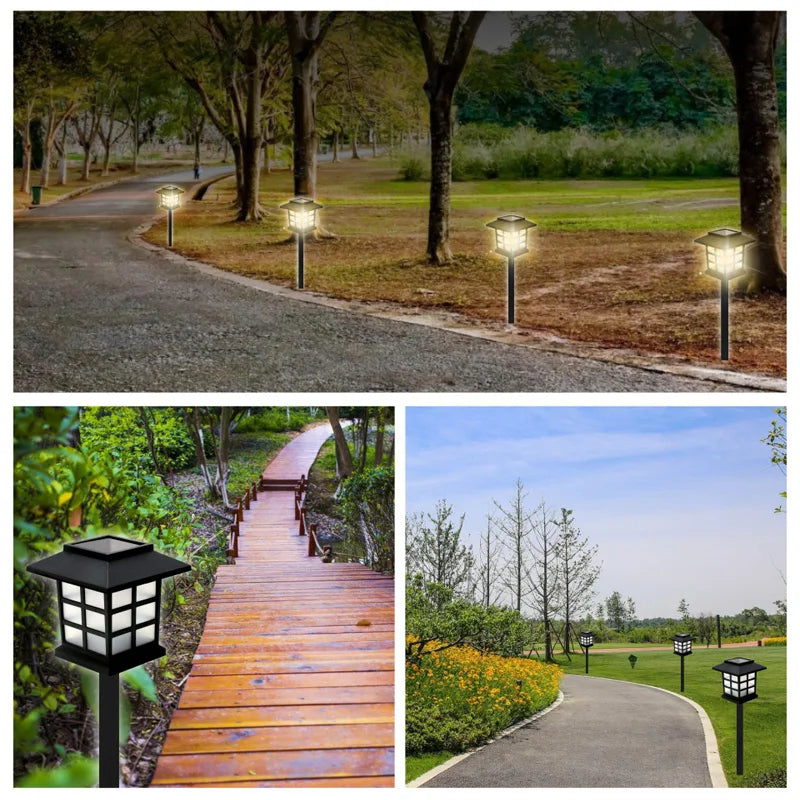 8 Pack Solar Pathway Garden Lights