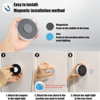 2~6 Pack Motion Sensor LED Night Light 3 Color