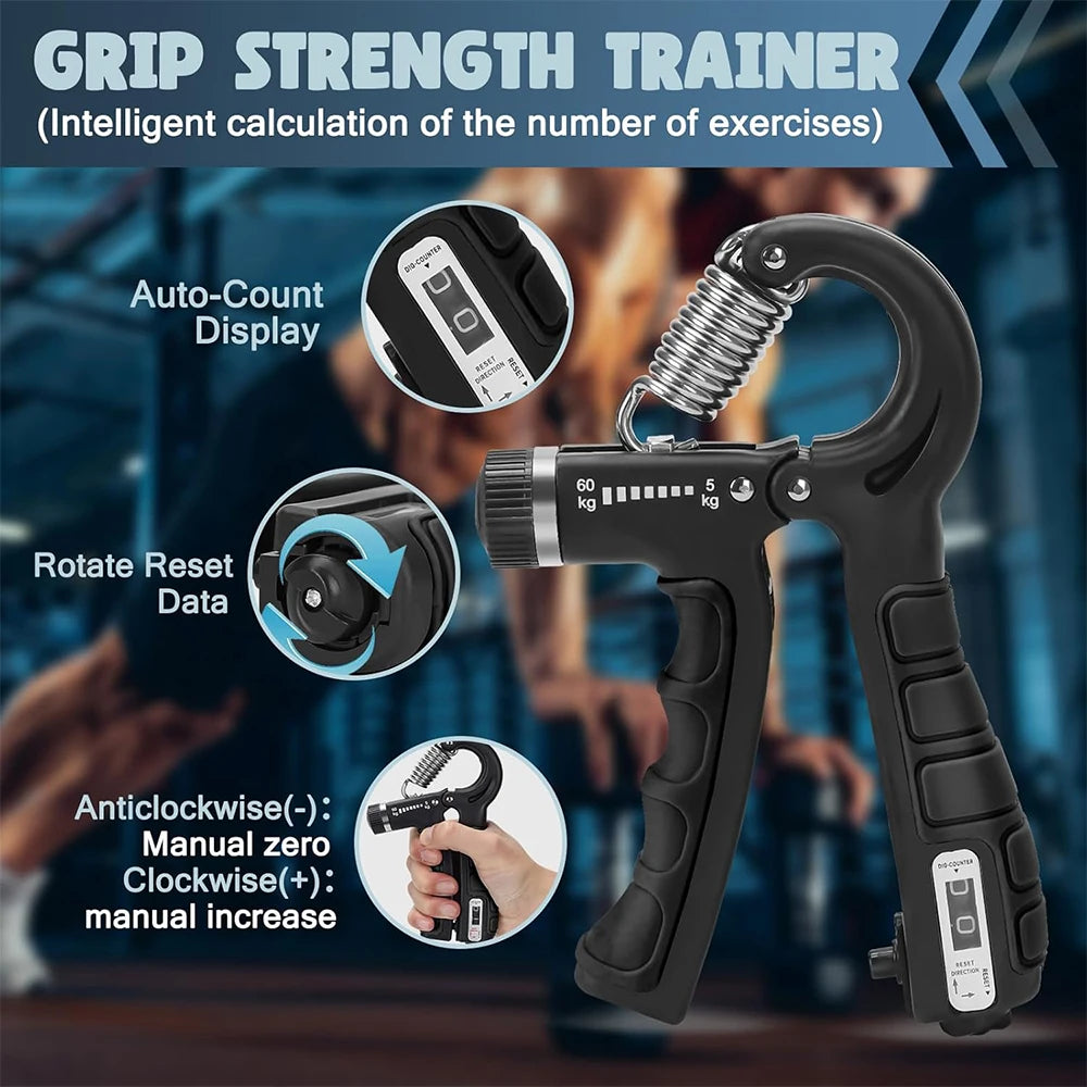 5-60Kg Adjustable Heavy Hand Gripper & Hand Trainers